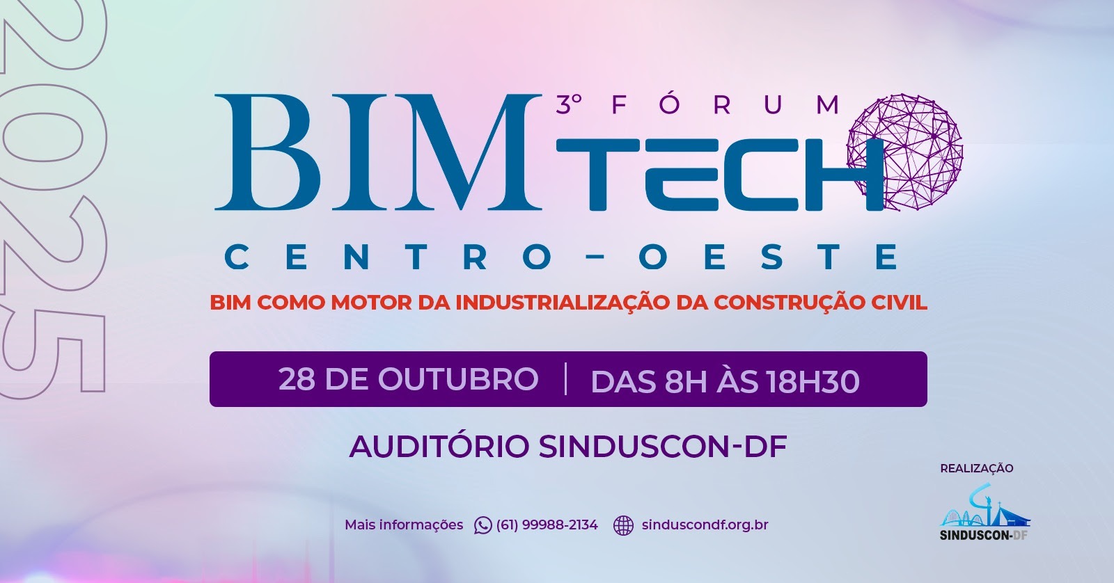 Sinduscon-Goiás participa do 3º Fórum BIM Tech Centro-Oeste em Brasília